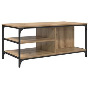 vidaXL Masă de cafea Stejar Artizanal 100 x 50 x 45 cm Lemn prelucrat