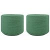 vidaXL Sfoară din bumbac 2 buc. 2 mm 100 m Verde 100% bumbac