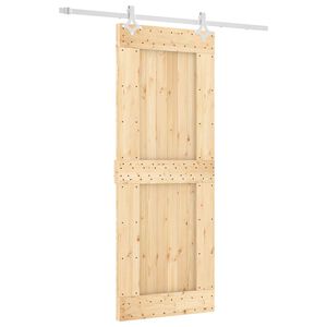 vidaXL Ușă glisantă 80 x 210 cm Lemn de Pin Solid (Nefinisat)