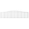 vidaXL Coșuri gabion arcuite 3 buc, 400x50x80/100 cm, fier galvanizat