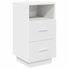 vidaXL Noptiera cu 2 sertare alb 36x36x68 cm