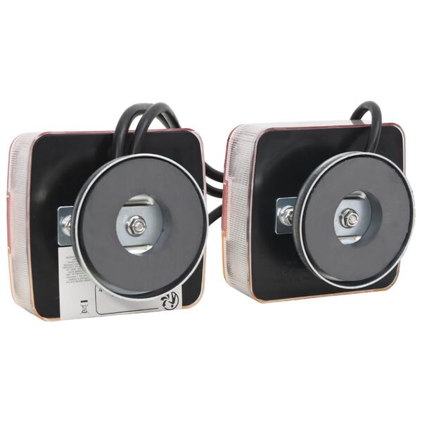 vidaXL Lumini pentru remorcă, 2 buc., roșu, 10,5x7,5x10 cm bec LED 12V