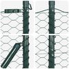 vidaXL St&acirc;lp de gard. Verde 100 x 1,2 m (mesh de 36 mm) Oțel și PVC