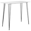 vidaXL Set mobilier de bar, 7 piese, alb