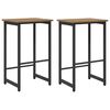 vidaXL Scaun de bar 2 buc. Stejar Artizanal 40 x 32 x 64 cm