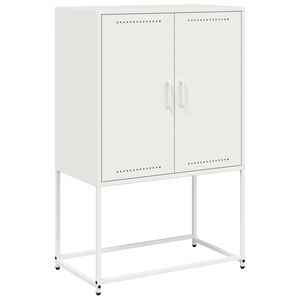 vidaXL Dulap &icirc;nalt, alb, 68,5x38,5x107 cm, oțel