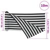 vidaXL Plasă protecție intimitate antracit/alb 1,8x10 m HDPE 150 g/m²