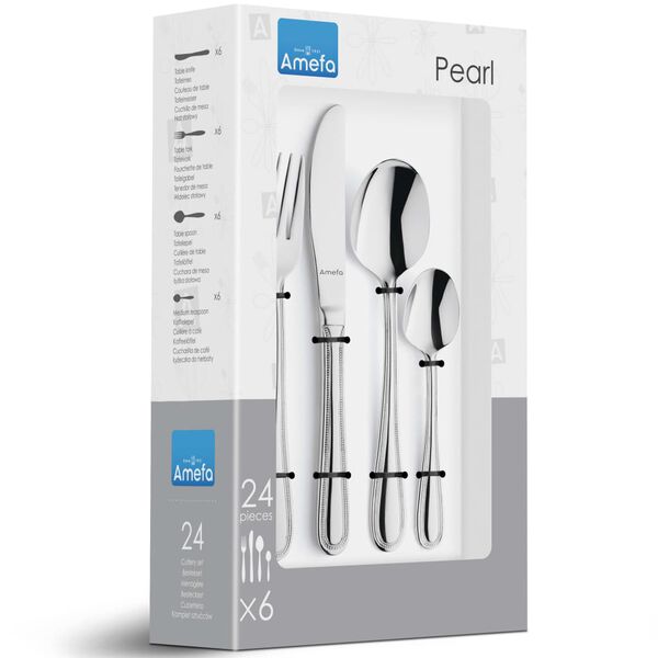 Amefa Set de tac&acirc;muri &bdquo;Bologna&rdquo;, 24 piese