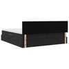 vidaXL Pat cu storage cu saltea cu headboard Negru 90 x 200 cm