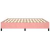 vidaXL Cadru de pat, roz, 160x200 cm, catifea
