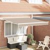 vidaXL Cort electric retractabil Bej 350 x 250 cm
