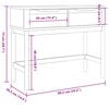 vidaXL Măsuță consolă FLORO alb 89,5x36,5x73 cm lemn masiv de pin