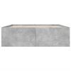 vidaXL Cadru de pat, gri beton, 160x200 cm, lemn prelucrat