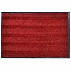 vidaXL Covoraș de ușă, roșu, 90x120 cm, PVC