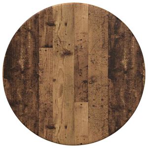 vidaXL Placă de masă &Oslash; 30 x 1,5 cm Rotund Lemn prelucrat Lemn vechi