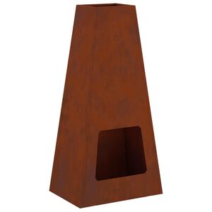 vidaXL Cuptor de foc Maro 50 x 35 x 100 cm