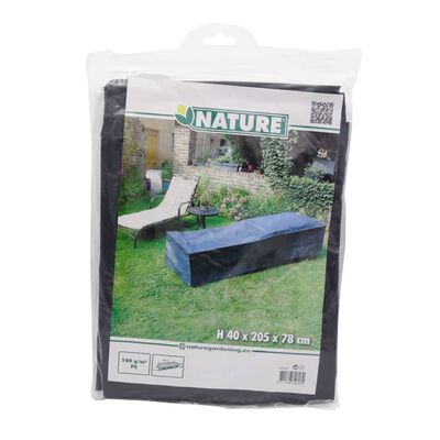 Nature Husă mobilier de grădină pentru scaune rabatabile, 205x78x40 cm