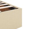 vidaXL Cadru de pat otoman cu saltea crem 90x190cm stofa