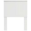 vidaXL Tăblie cap cu headboard Alb Lucios 75 cm Lemn compozit