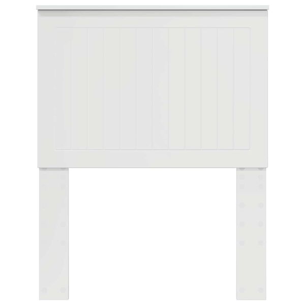 vidaXL Tăblie cap cu headboard Alb Lucios 75 cm Lemn compozit