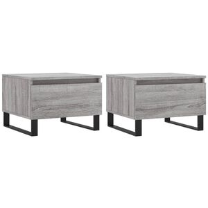 vidaXL Măsuțe de cafea 2 buc. gri sonoma 50x46x35 cm lemn compozit
