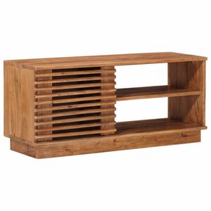 vidaXL Cabinet TV cu depozitare cu ușă natural 90 x 30 x 40 cm