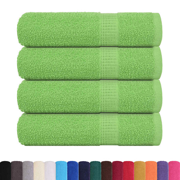 vidaXL Prosoape de m&acirc;ini, FROGN, 4 buc., verde măr, 50x100 cm, 360 g/m&sup2;