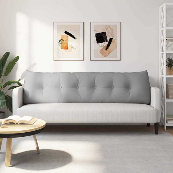 vidaXL Perna pentru spate Gri nori 180 x 24 x 50 cm țesătură