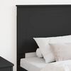 vidaXL Tăblie cap cu headboard Stejar Negru 75 cm Lemn compozit