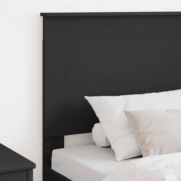 vidaXL Tăblie cap cu headboard Stejar Negru 75 cm Lemn compozit
