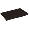 vidaXL Raft de perete maro &icirc;nchis 60x40x2 cm lemn masiv stejar tratat