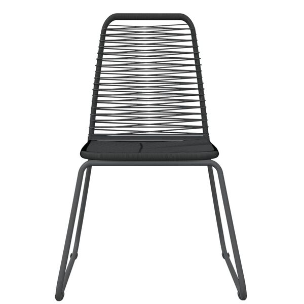 vidaXL Set de mobilier pentru grădină, 5 piese, negru