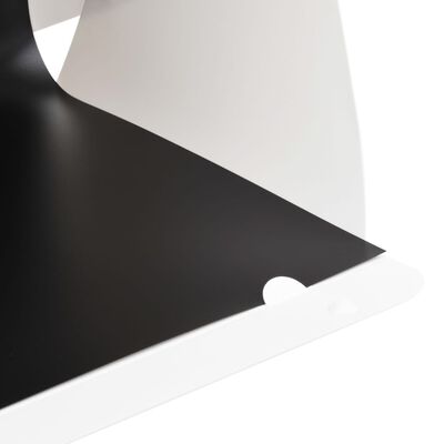 vidaXL Cort foto cu LED-uri pliabil, alb, 40 x 34 x 37 cm, plastic
