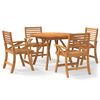 vidaXL Set mobilier de grădină, 5 piese, lemn masiv de acacia