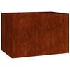 vidaXL Jardinieră Rusty 120x80x80 cm Oțel pentru intemperii