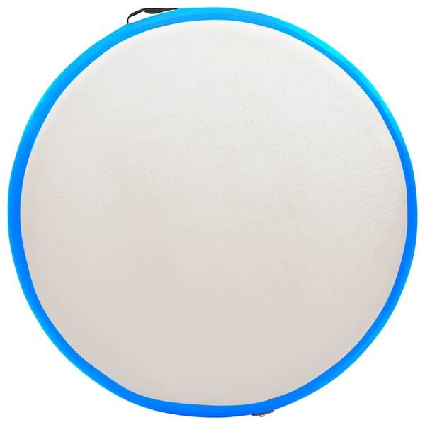 vidaXL Saltea gimnastică gonflabilă cu pompă albastru 100x100x10cm PVC