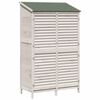 vidaXL Sălaș de grădină Alb 106 x 56 x 176,5 cm Lemn de Brad Solid