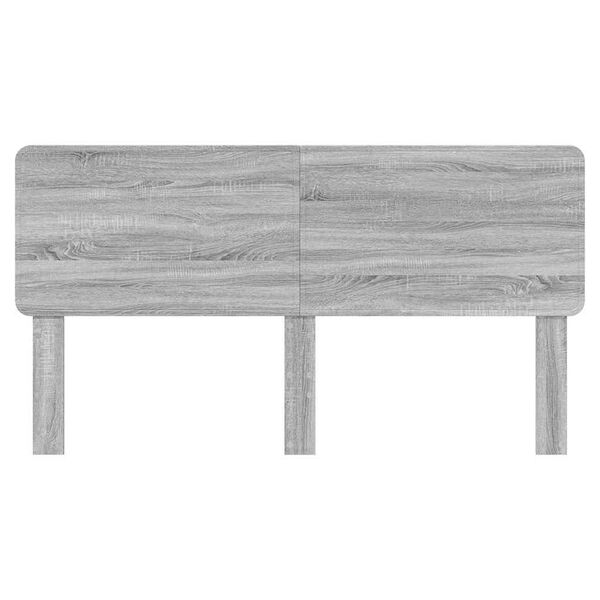vidaXL Tăblie cap cu headboard Gri Sonoma 180 cm Lemn compozit