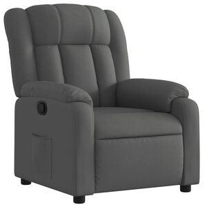 vidaXL Fotoliu rabatabil gri &icirc;nchis, material textil