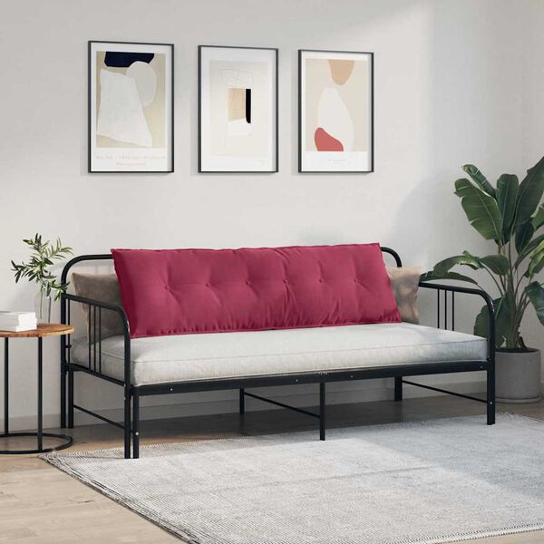 vidaXL Perna pentru spate Roșu Vin 160 x 50 cm Țesătură din corduroy