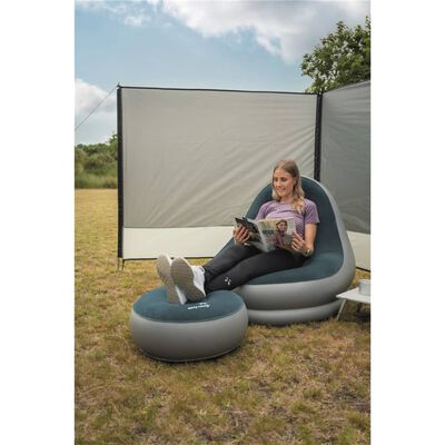 Easy Camp Set de relaxare gonflabil „Comfy”, gri oțel și albastru