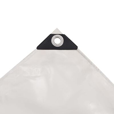 vidaXL Prelată, alb, 2,5 x 3,5 m, 650 g/m²