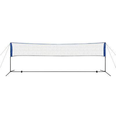 vidaXL Set fileu de badminton, cu fluturași, 500x155 cm