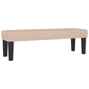 vidaXL Bancă, cappuccino, 100x30x30 cm, piele ecologică
