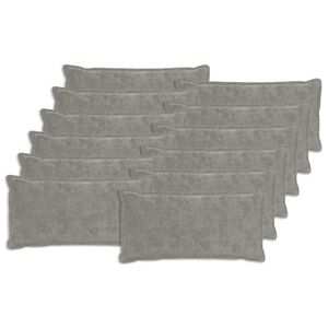 vidaXL Husă pentru pernă 12 buc. HOUTEN Gri deschis 40 x 80 cm