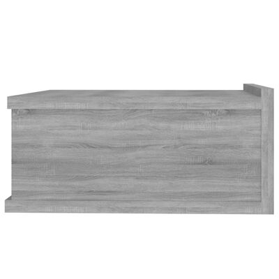 vidaXL Noptieră plutitoare, gri sonoma, 40x30x15 cm, lemn prelucrat