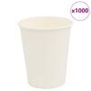 vidaXL Cești de cafea din h&acirc;rtie 1000 buc 8oz 200ml alb