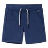 vidaXL Pantaloni scurți pentru copii cu șnur, albastru &icirc;nchis, 140