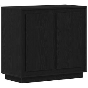 vidaXL Bufet Stejar Negru 80 x 40 x 75 cm Lemn compozit