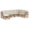 vidaXL Set de canapele de exterior natural Poliester